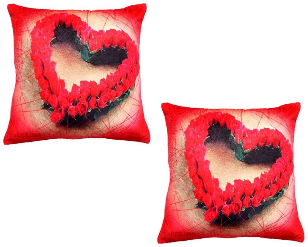 

Welhouse India Abstract Satin Red Cushion Cover ( Regular Pack of 2 )