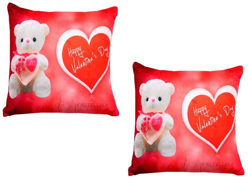 

Welhouse India Abstract Satin Red Cushion Cover ( Regular Pack of 2 )