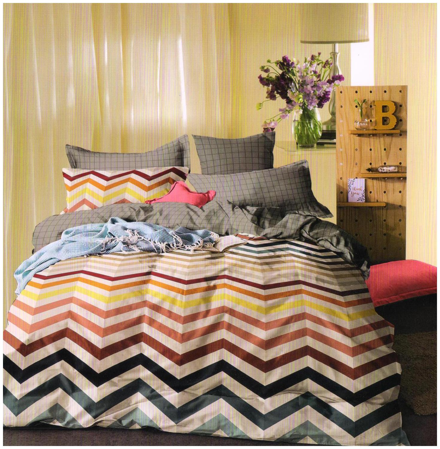 

Welhouse India Cotton Striped Double Size Bedsheet 250 TC ( 1 Bedsheet With 2 Pillow Covers Yellow )