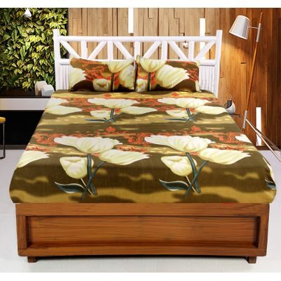 

Welhouse India Microfiber Floral Double Size Bedsheet 140 TC ( 1 Bedsheet With 2 Pillow Covers Multi )