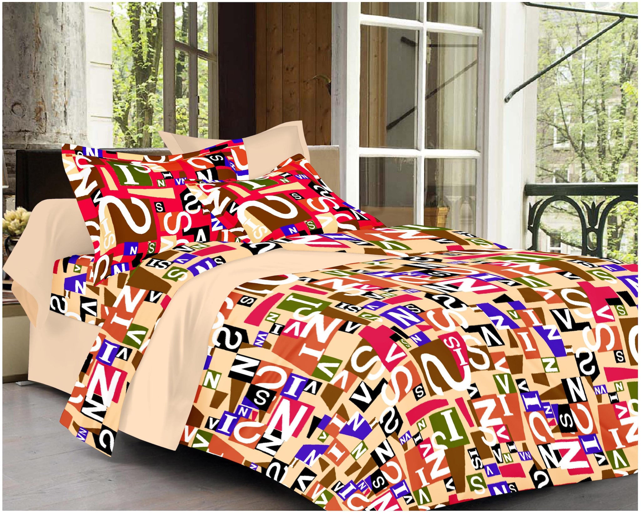 

Welhouse India Cotton Printed Double Size Bedsheet 120 TC ( 1 Bedsheet With 2 Pillow Covers Multi )