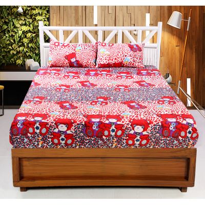 

Welhouse India Microfiber Floral Double Size Bedsheet 140 TC ( 1 Bedsheet With 2 Pillow Covers Multi )