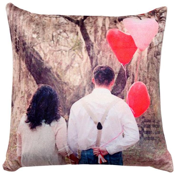 

Welhouse India Perfact Couple Print one cushion cover valentine special