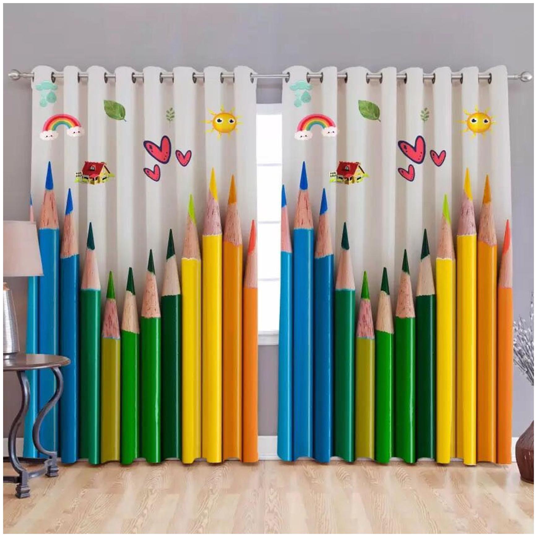 

Welhouse India Polyester Door Semi Transparent Multi Regular Curtain ( Eyelet Closure Printed )