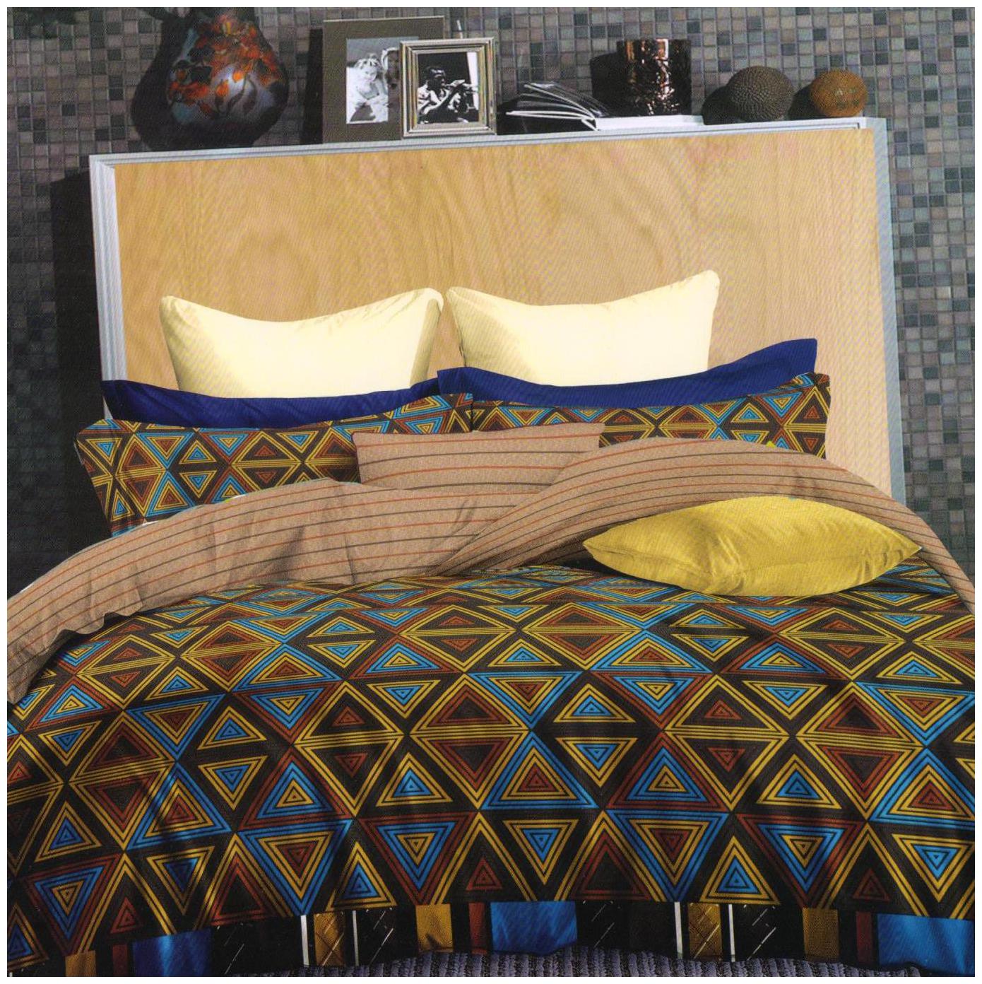 

Welhouse India Cotton Abstract Double Size Bedsheet 250 TC ( 1 Bedsheet With 2 Pillow Covers Blue )