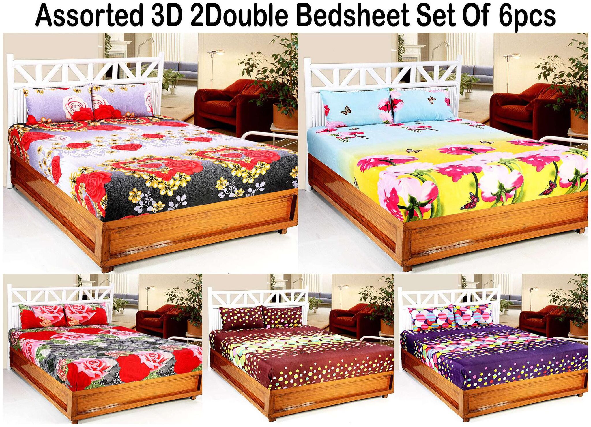 

Welhouse India Cotton Abstract Single Size Bedsheet 120 TC ( 1 Bedsheet With 1 Pillow Covers Assorted )