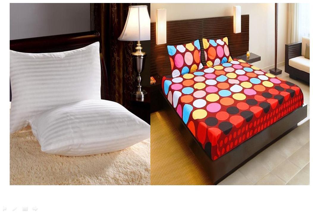 

Welhouse India Cotton Abstract Double Size Bedsheet 104 TC ( 1 Bedsheet With 2 Pillow Covers Multi )