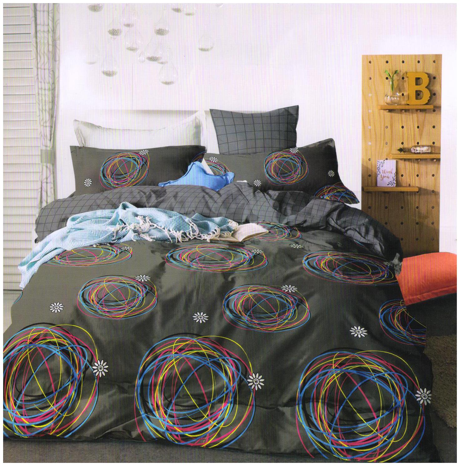 

Welhouse India Cotton 3D Printed Double Size Bedsheet 250 TC ( 1 Bedsheet With 2 Pillow Covers Grey )