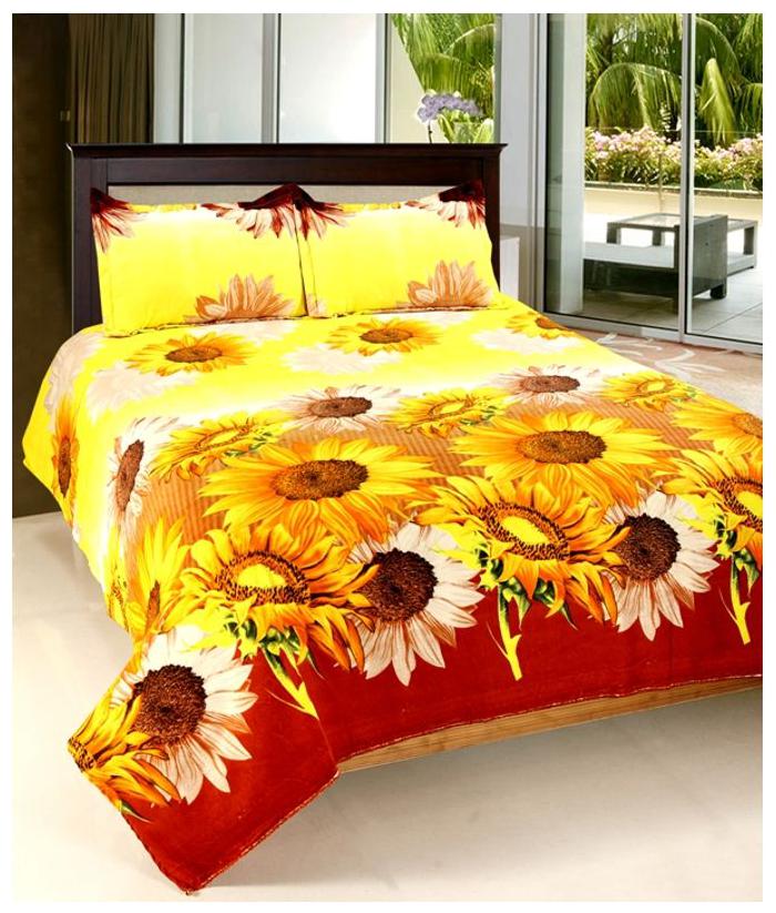 

Welhouse India Cotton Abstract Double Size Bedsheet 104 TC ( 1 Bedsheet With 2 Pillow Covers Multi )