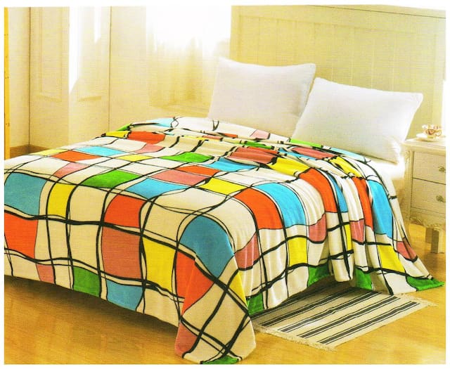 Welhouse India Check Printed Single bed ac blanket