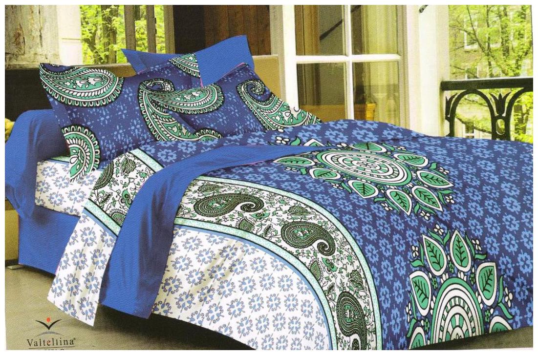 

Welhouse India Cotton Abstract Double Size Bedsheet 200 TC ( 1 Bedsheet With 2 Pillow Covers Multi )
