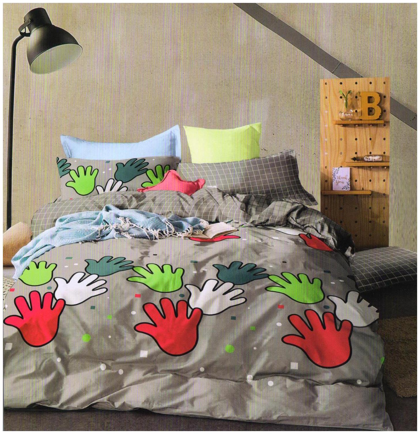 

Welhouse India Cotton Printed Double Size Bedsheet 250 TC ( 1 Bedsheet With 2 Pillow Covers Grey )