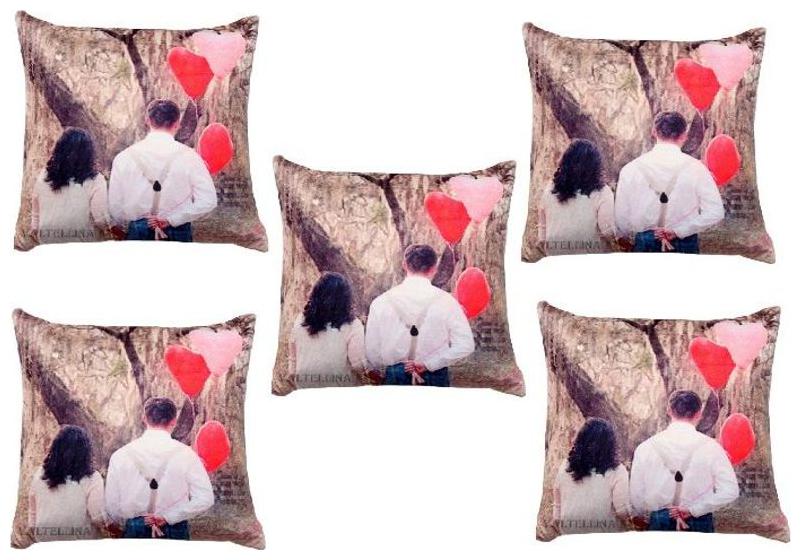 

Welhouse India Perfact Couple Print Cushion For Your Special One Set of 5