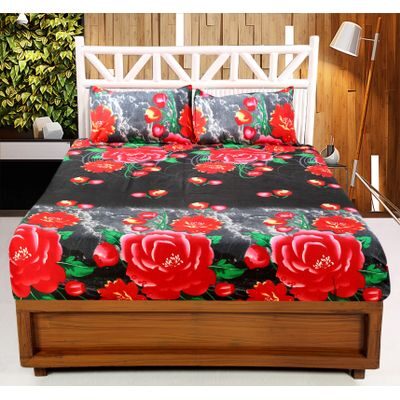 

Welhouse India Microfiber Floral Double Size Bedsheet 140 TC ( 1 Bedsheet With 2 Pillow Covers Multi )