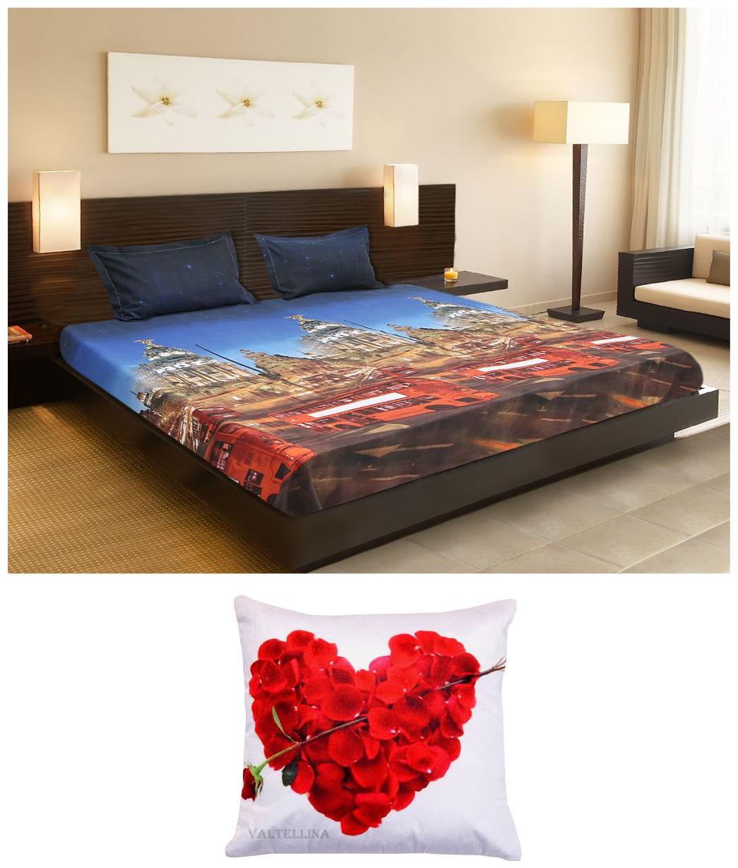 

Welhouse India Cotton Abstract Double Size Bedsheet 104 TC ( 1 Bedsheet With 2 Pillow Covers Multi )