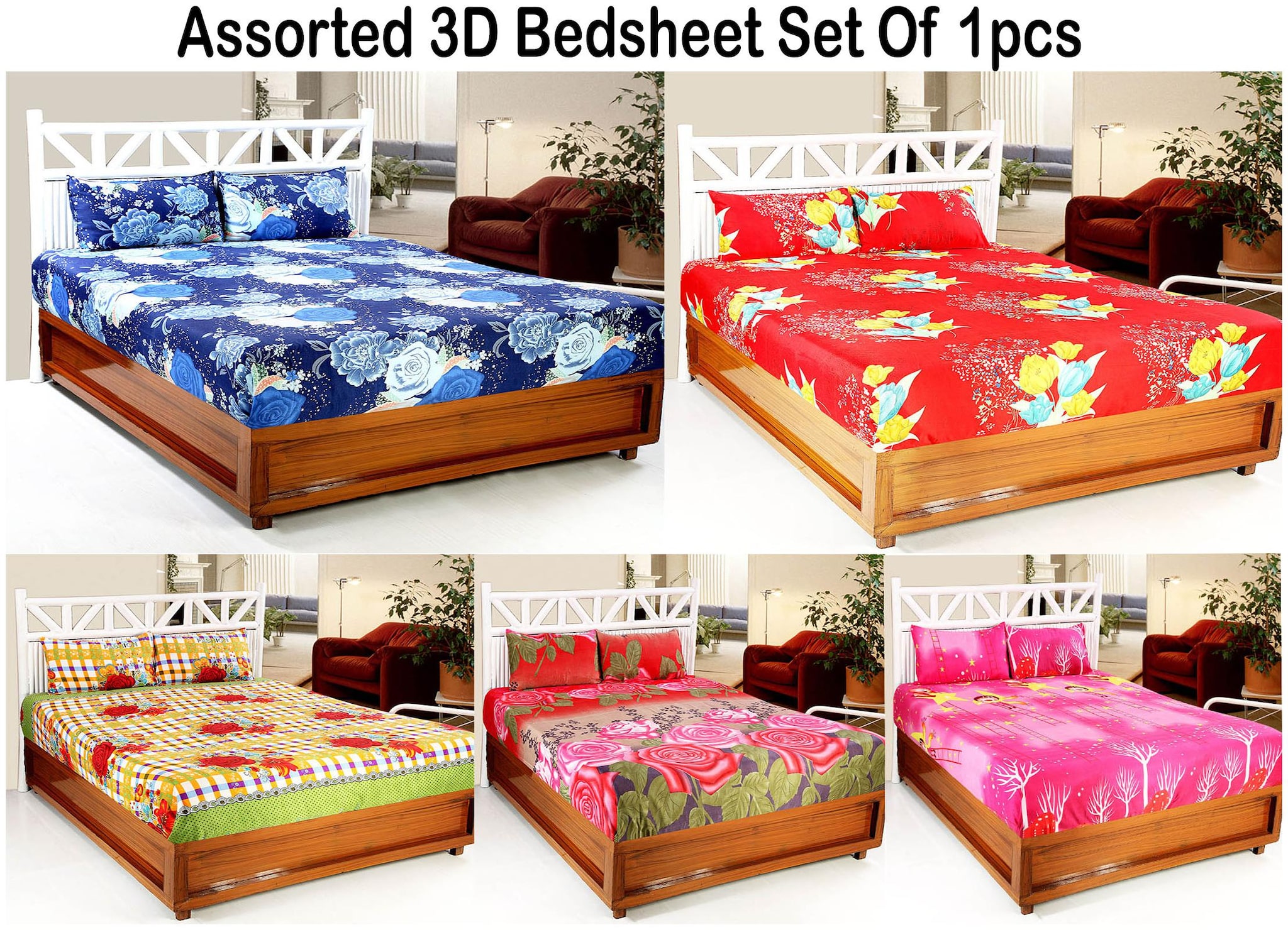 

Welhouse India Microfiber Abstract Single Size Bedsheet 100 TC ( 1 Bedsheet Without Pillow Covers Assorted )