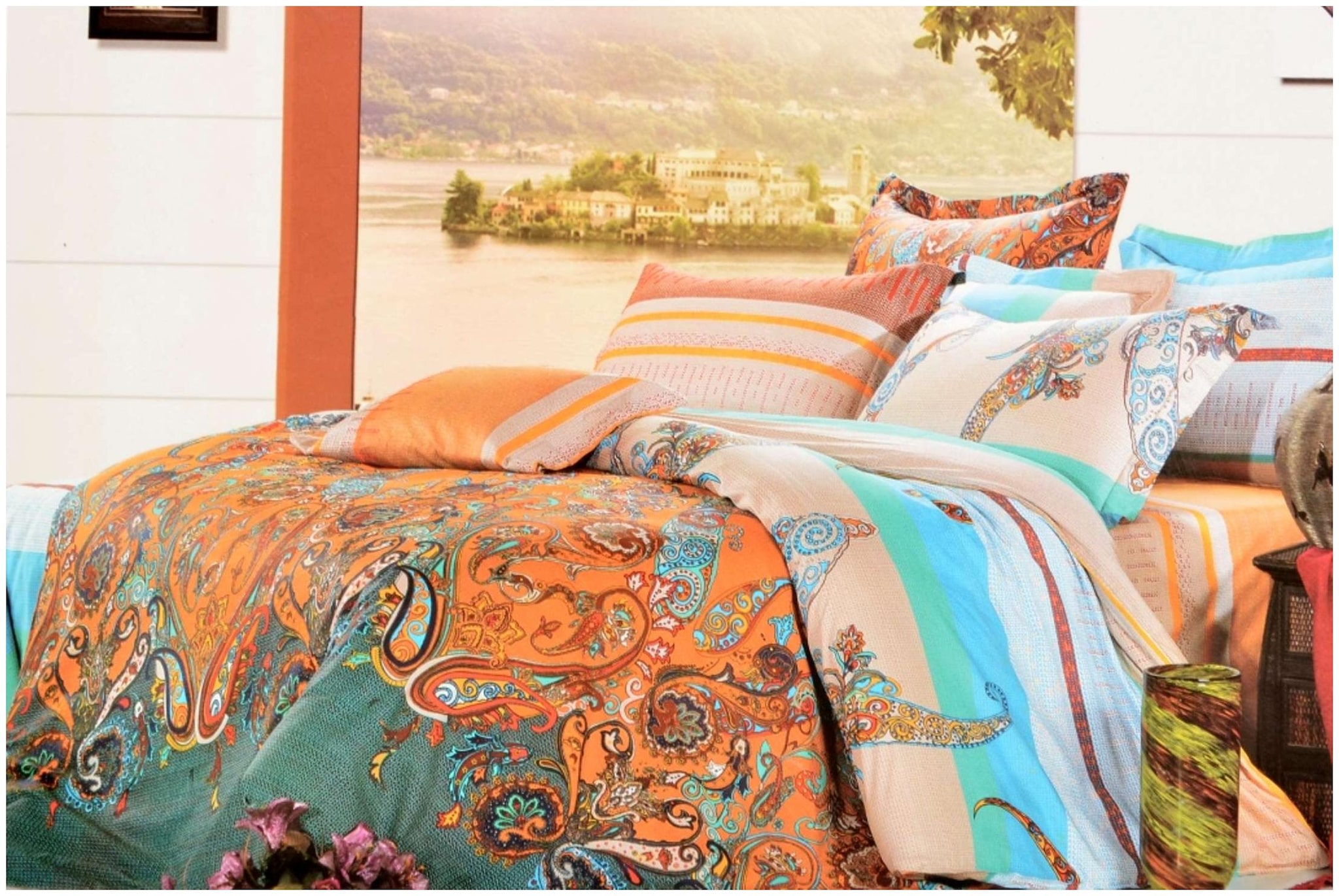 

Welhouse India Cotton Abstract King Size Bedsheet 104 TC ( 1 Bedsheet With 2 Pillow Covers Multi )
