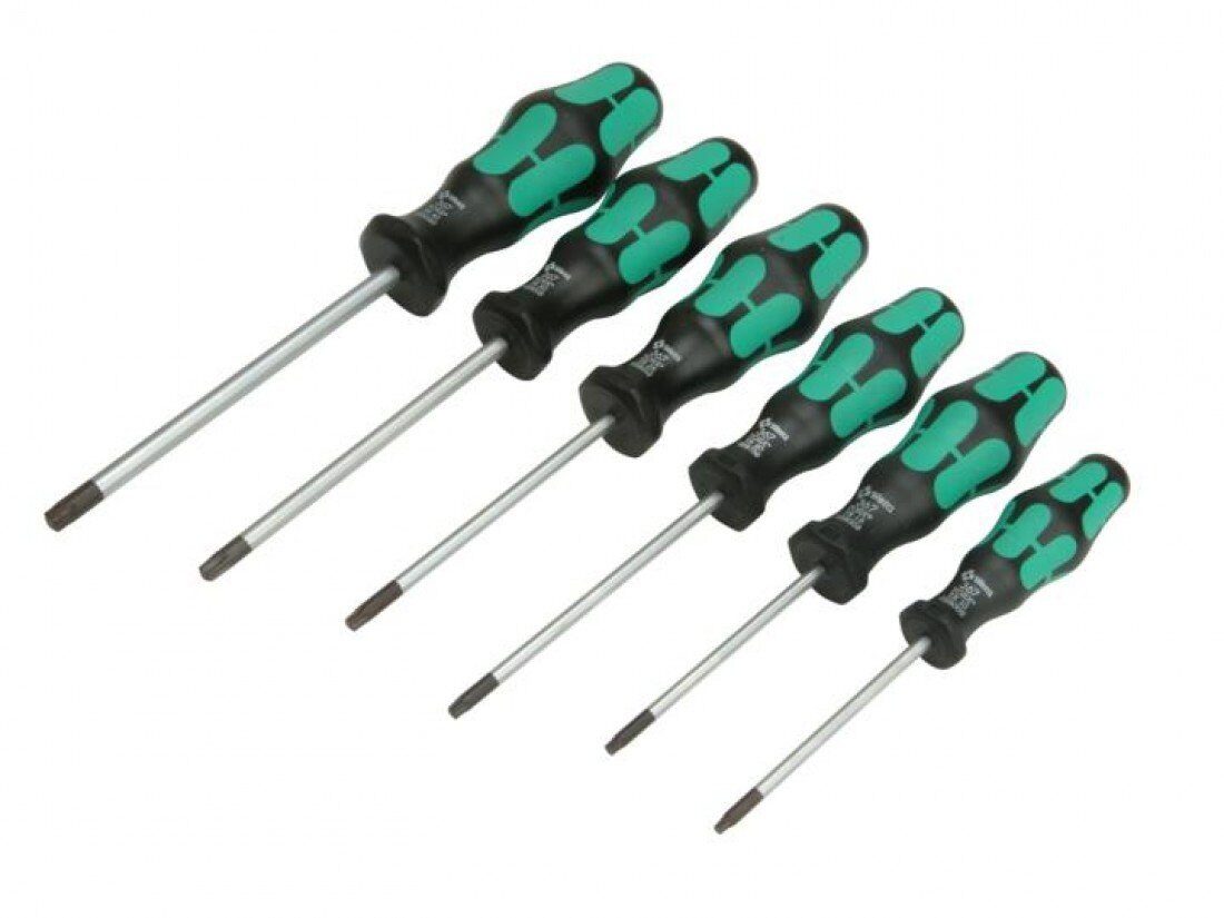 

Wera 05028062001 Kraftform Plus 367 6 Torx Screwdriver Set and Rack 6-Piece