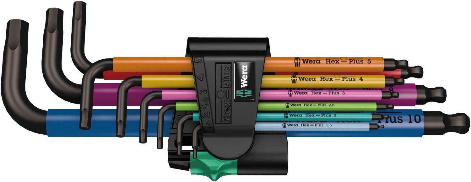 

Wera 05073593001 950 Spkl 9 Sm N Multicolor L-Key Set Metric Blacklaser 9