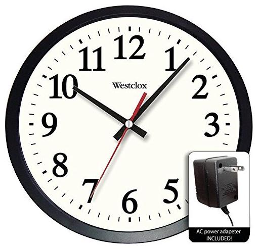 

Westclox 14 Round Electric Powered Office Wall Clock White