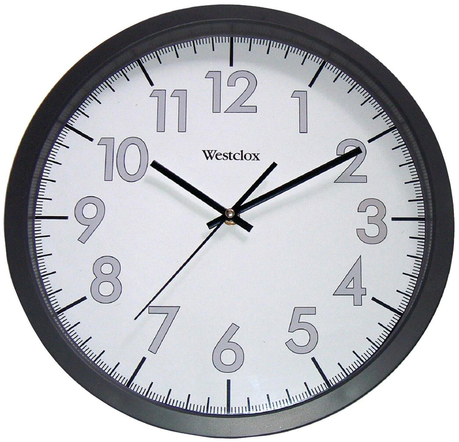 

WESTCLOX 32067 14 Round Office Wall Clock - Free ship