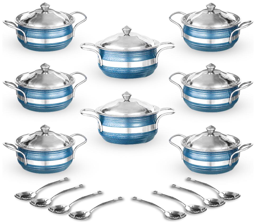 

Wibsil Stainless Steel 24 pcs Cooking Utensils (Blue)