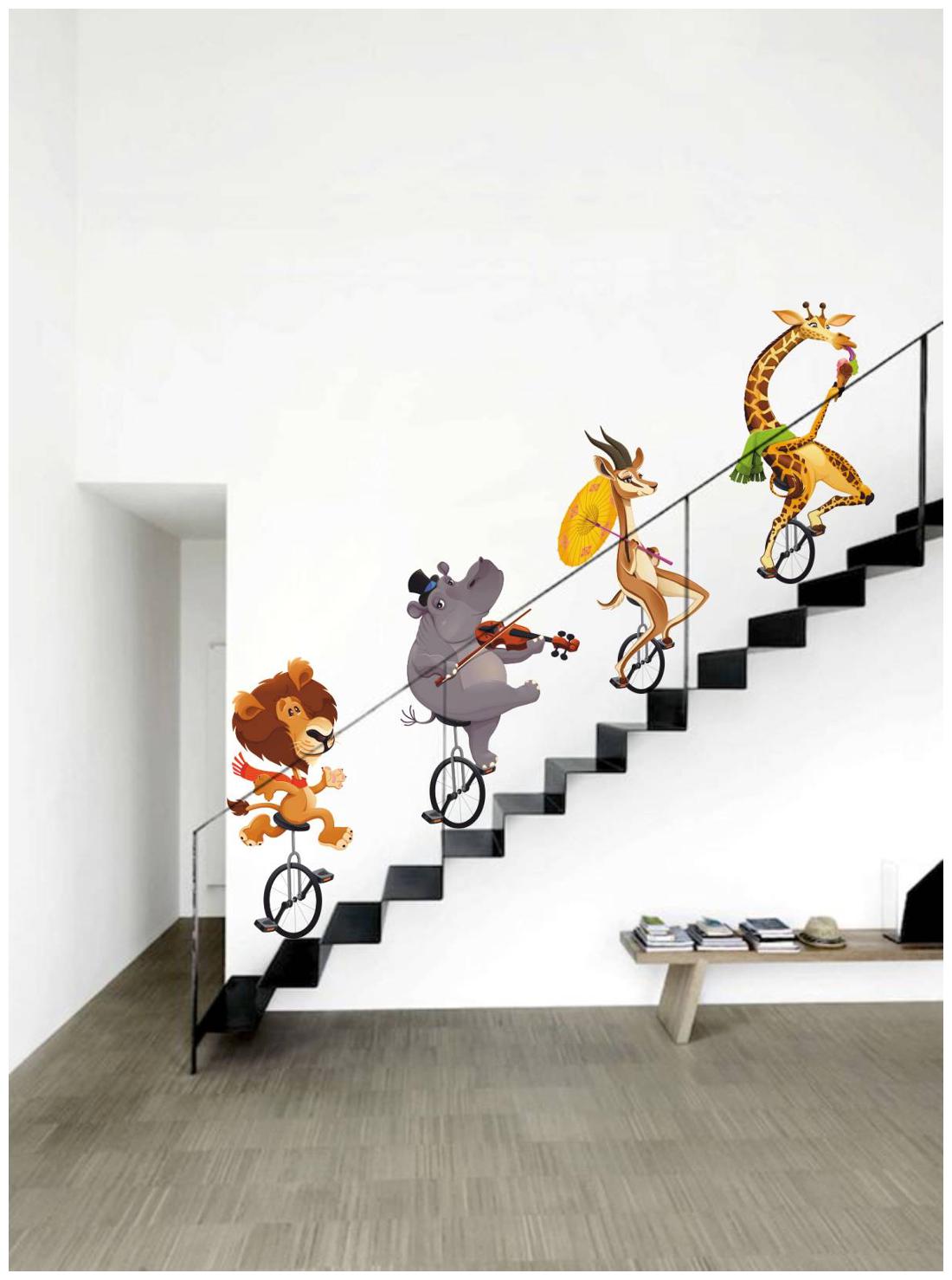 

Rawpockets Wall Stickers Wild Animals Cycling