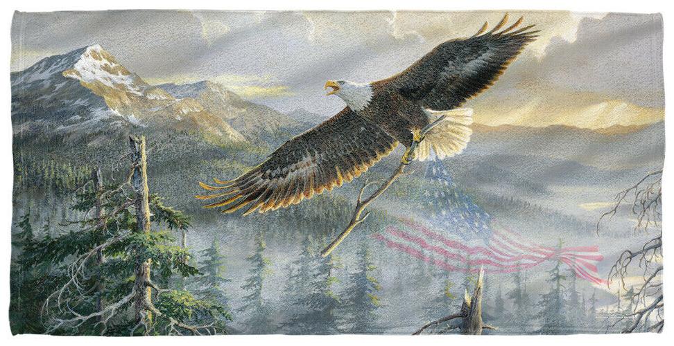 

Wild Wings Rebuilding America 2 Licensed Beach Towel 60in by 30in