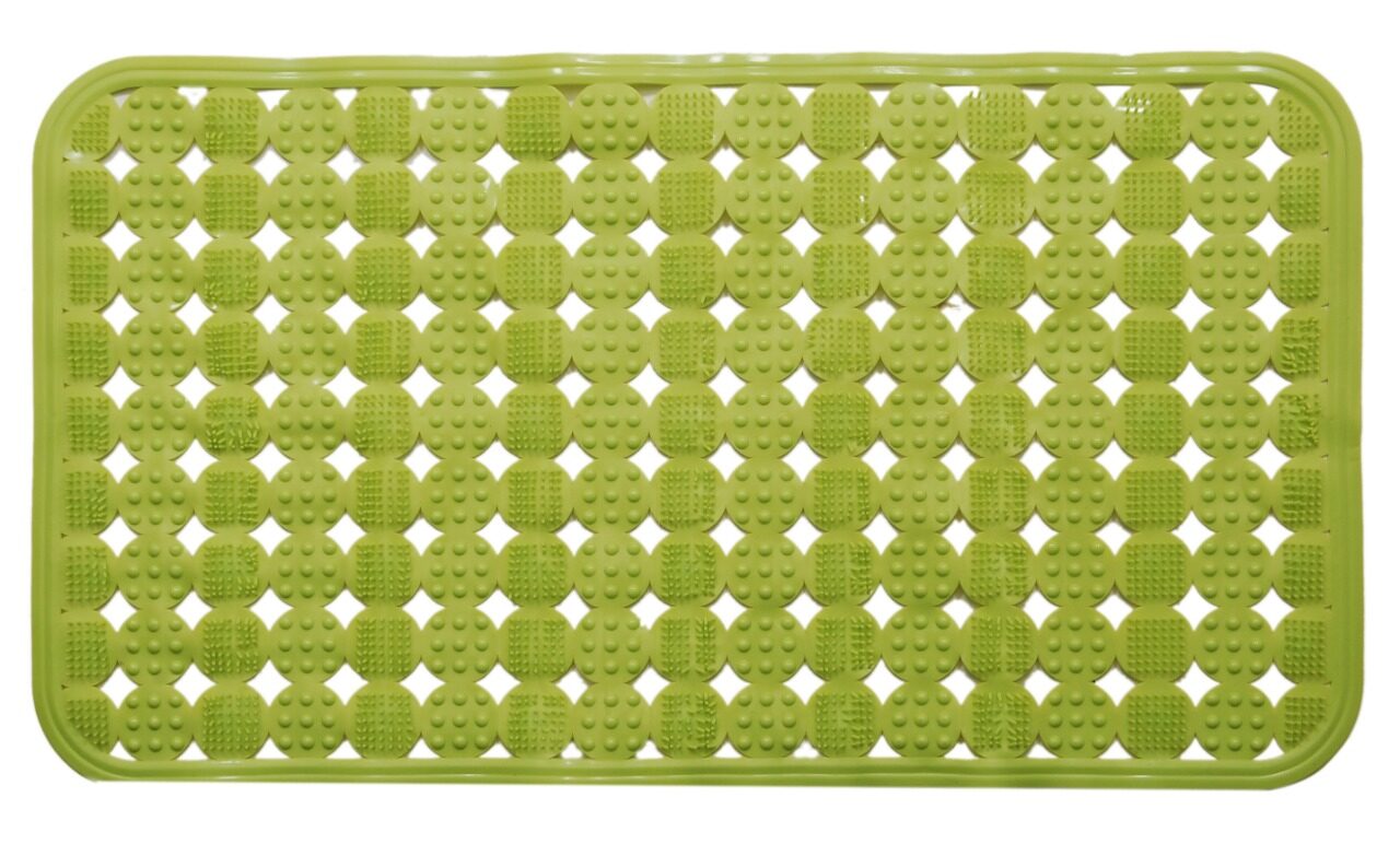

Winner Large Indoor Bath Mat Non Slip Extra Soft Eco Friendly Anti Bacterial Rectangular Light Green Color
