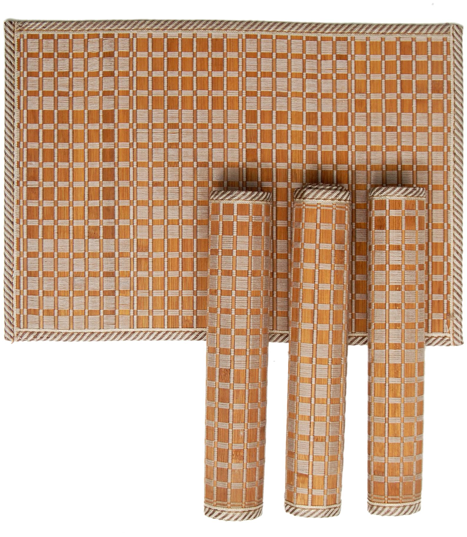

Winner Natural Bamboo Placemats And Dining Table Mats (Pack of 4)- Size 45 x30 cms