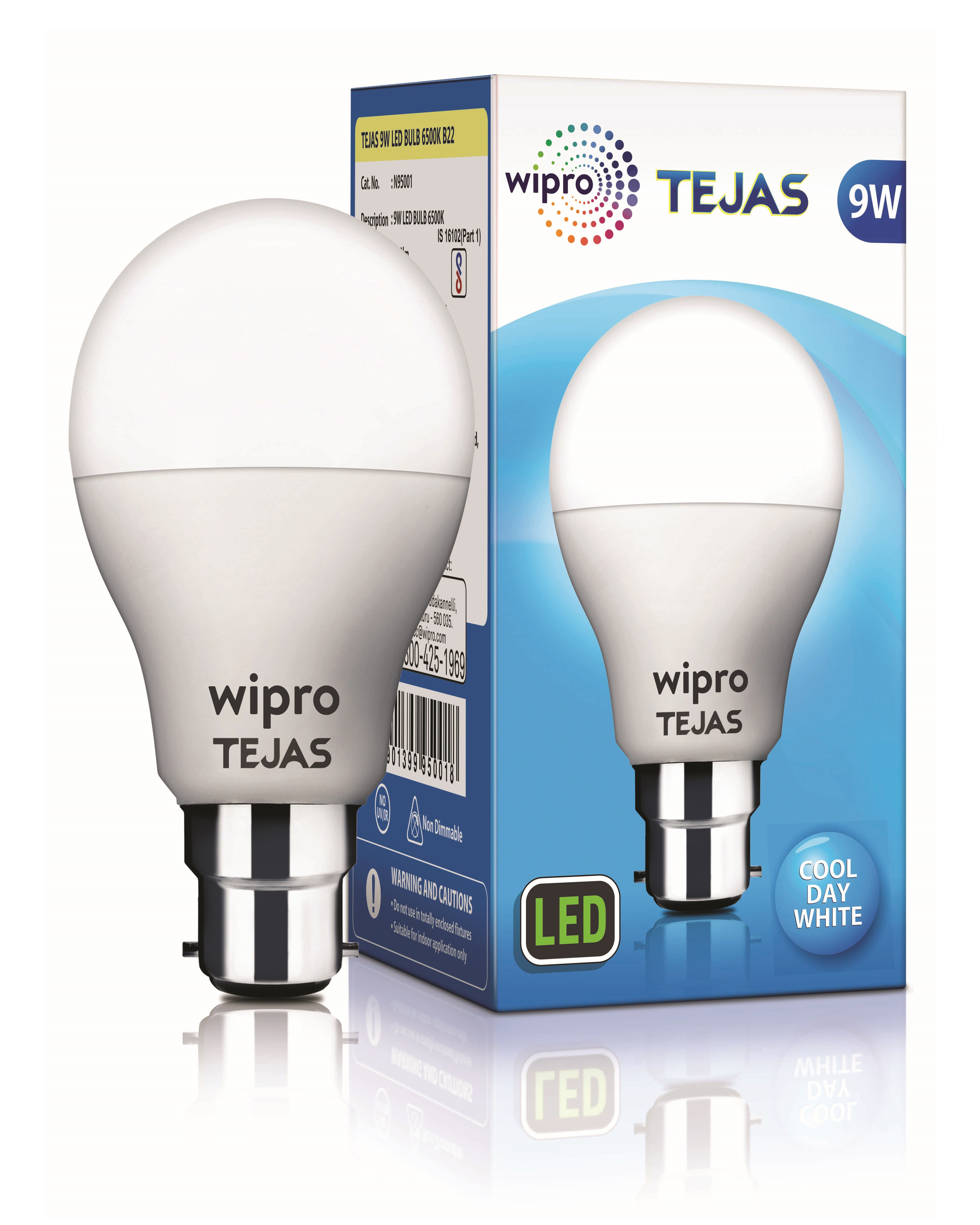 Wipro 9 Watt LED Pack of 3