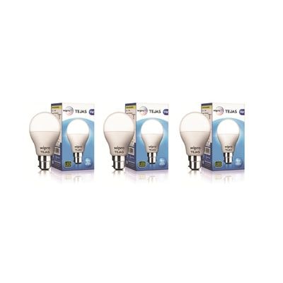 Wipro Tejas 9W LED Bulb Cool Day Light 6500K - Pack of 3