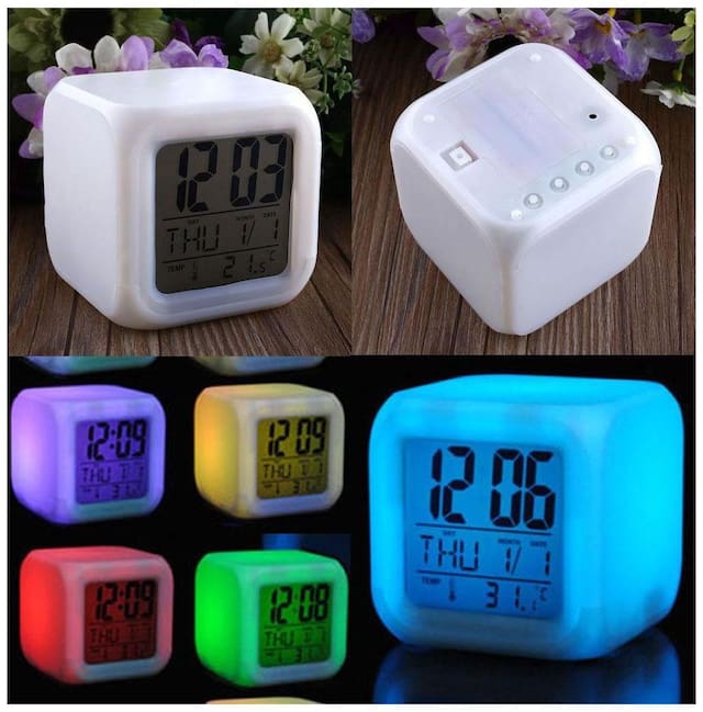 WOMS Plastic Digital Alarm clock ( Set of 1 )