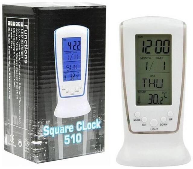 WOMS Plastic Digital Alarm clock ( Set of 1 )