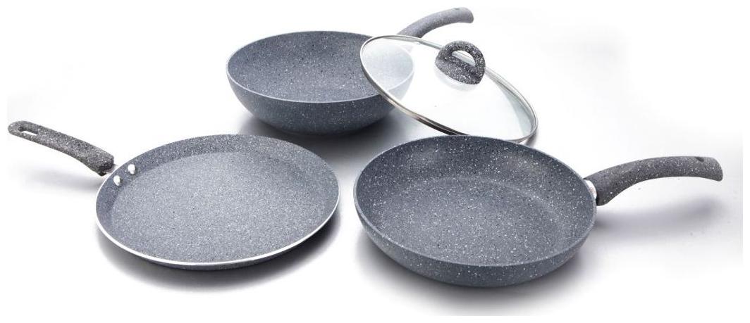 

Wonderchef Granite Set With Free Dosa Tawa 26cm Worth Rs 1400 -