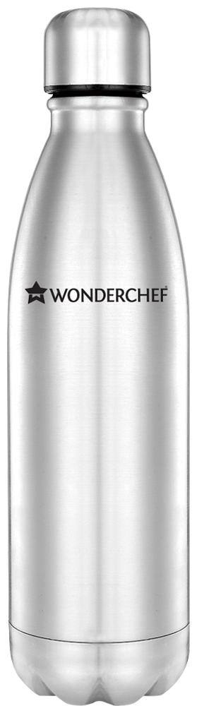 Wonderchef Stainless Steel Water Bottle Set of 1 ( Silver , 500 ml )