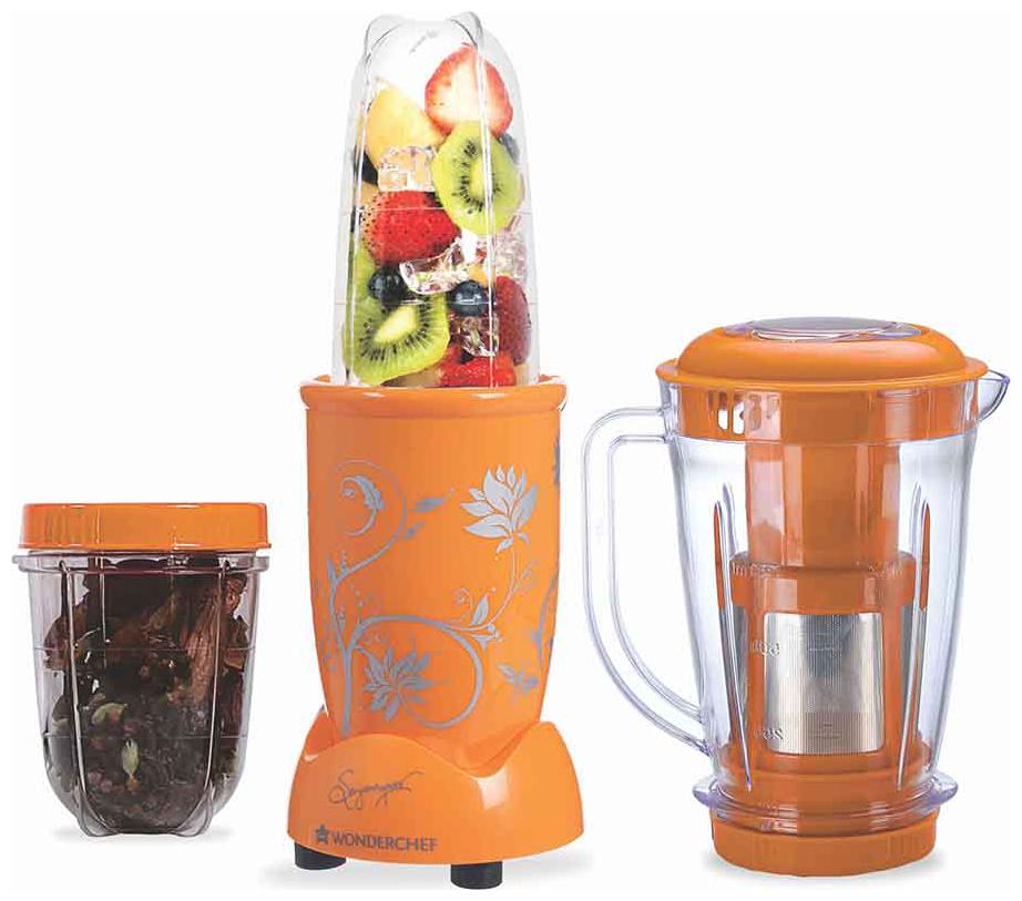 

Wonderchef 63152808 400 W Juicer Mixer Grinder ( Yellow 3 Jars )