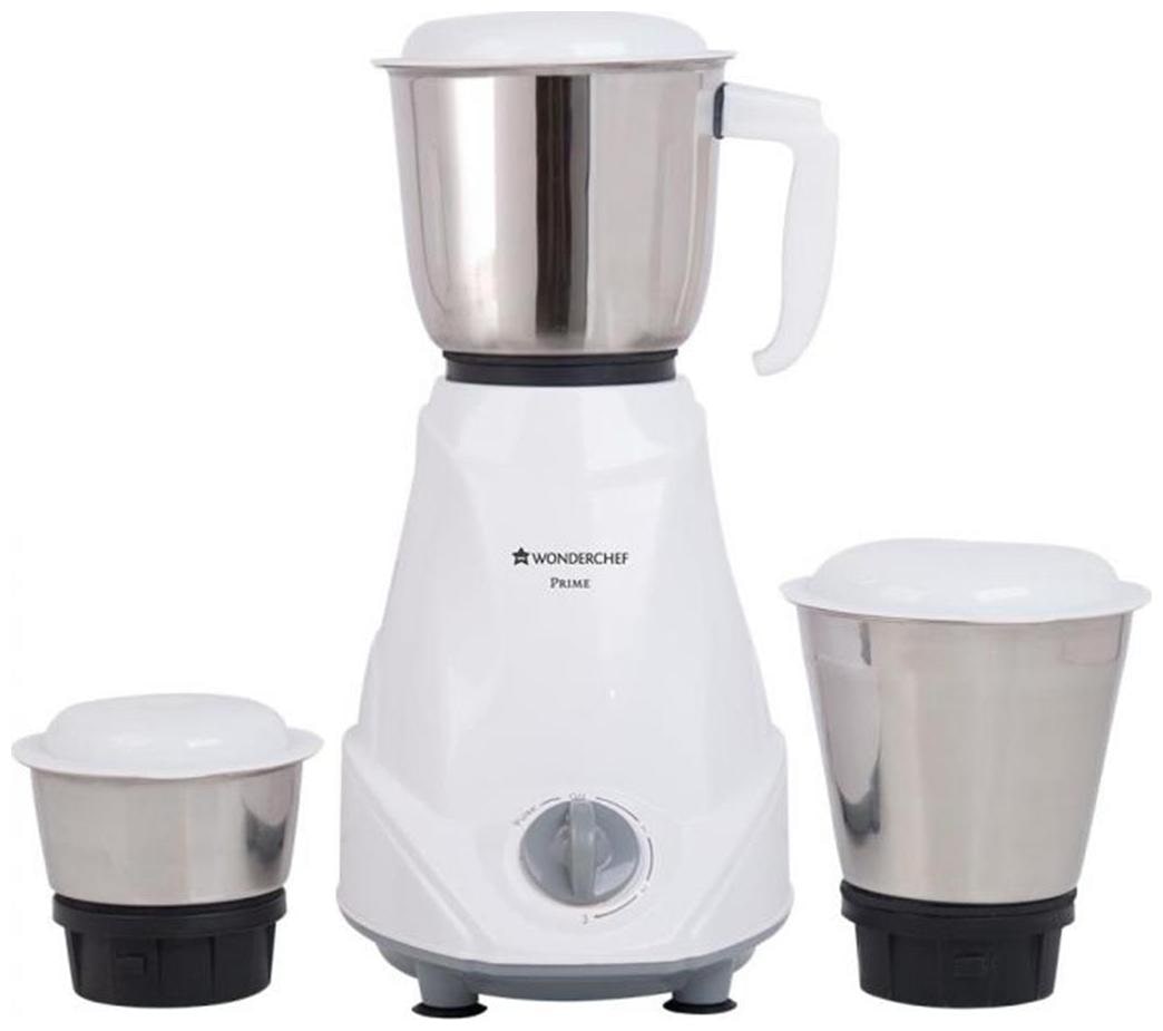 

Wonderchef PRIME MIXER 500 W Mixer Grinder ( White No Jar )