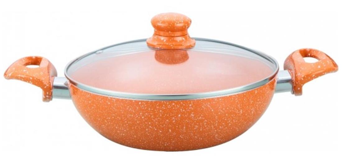 

Wonderchef Tangerine 24cm Wok with Lid - 2 45L