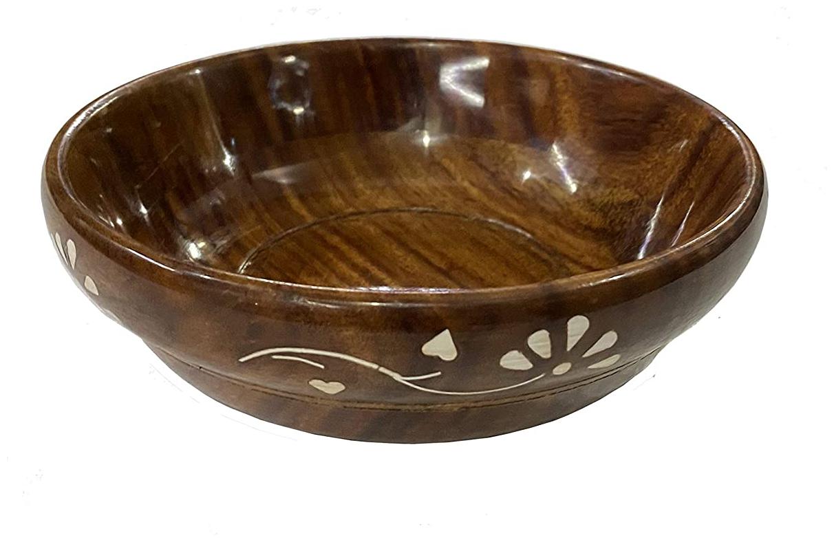 

Wooden Bowl Serving Bowls Antique Bowls Desserts Bowl Fruits Serving Bowl - Set 2