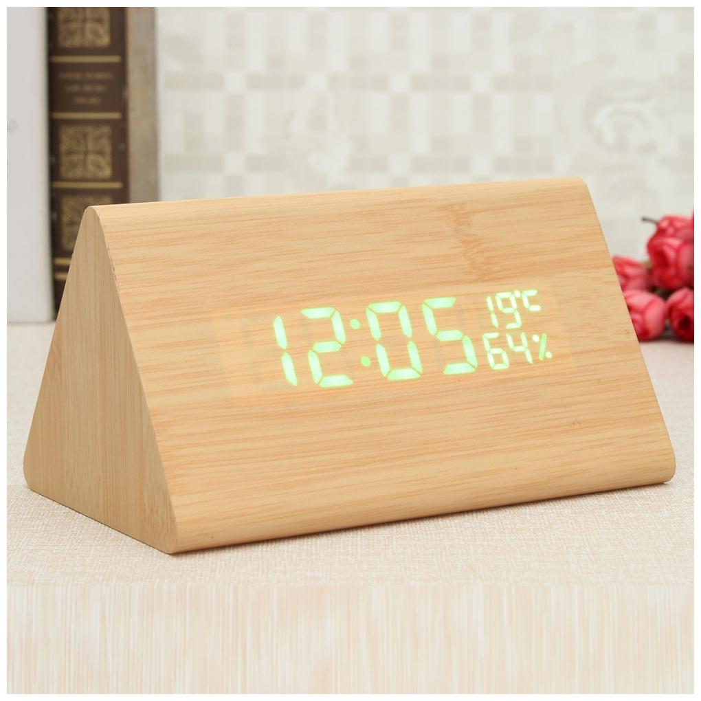 

VAGMI Wood Digital Alarm clock ( Set of 1 )