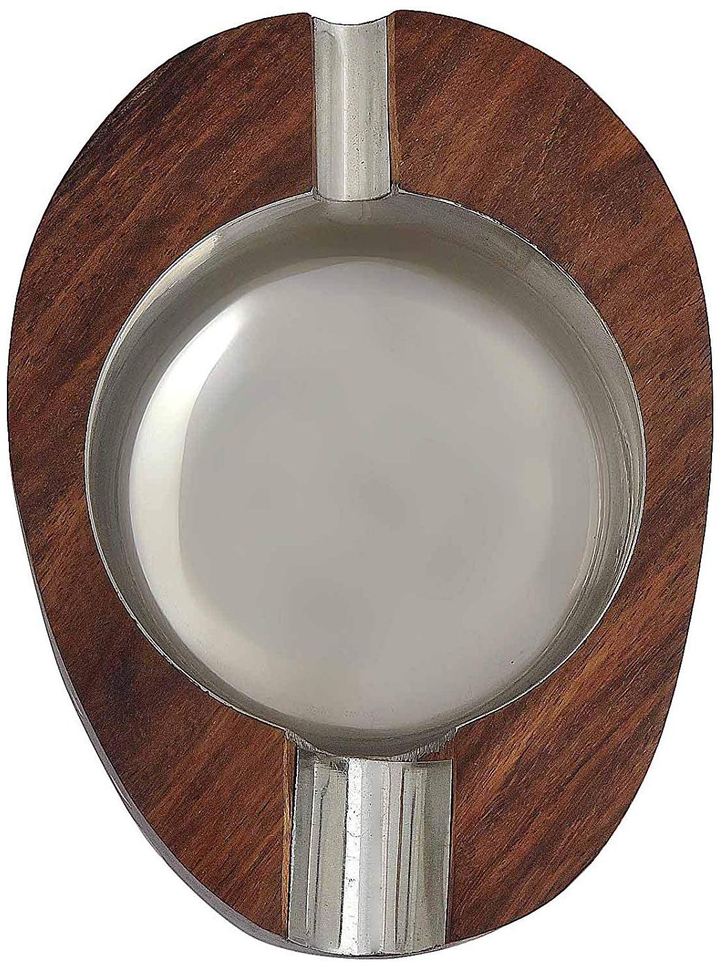 

Wooden Hand Crafted Carved Decorative Ashtray with 3 Spots for Resting While Smoking Car Home Garden Kitchen