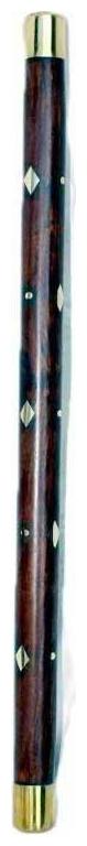 

Wooden Handcarved Sheesham Wood With Brass Design Walking Stick 23 Gift Item