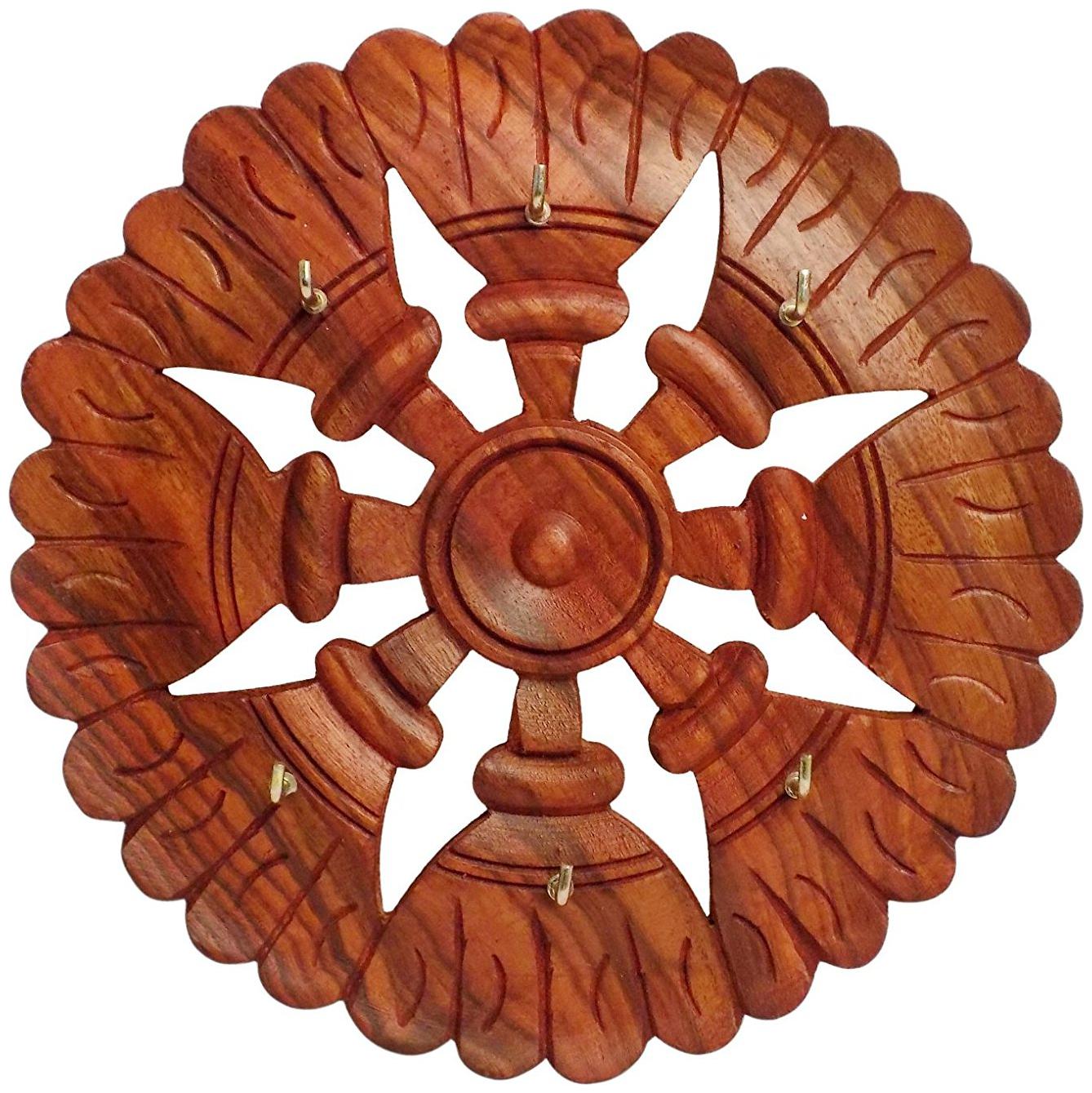 

Wooden Handmade Wall Hanging Key Holder Cutter Design 7 inch