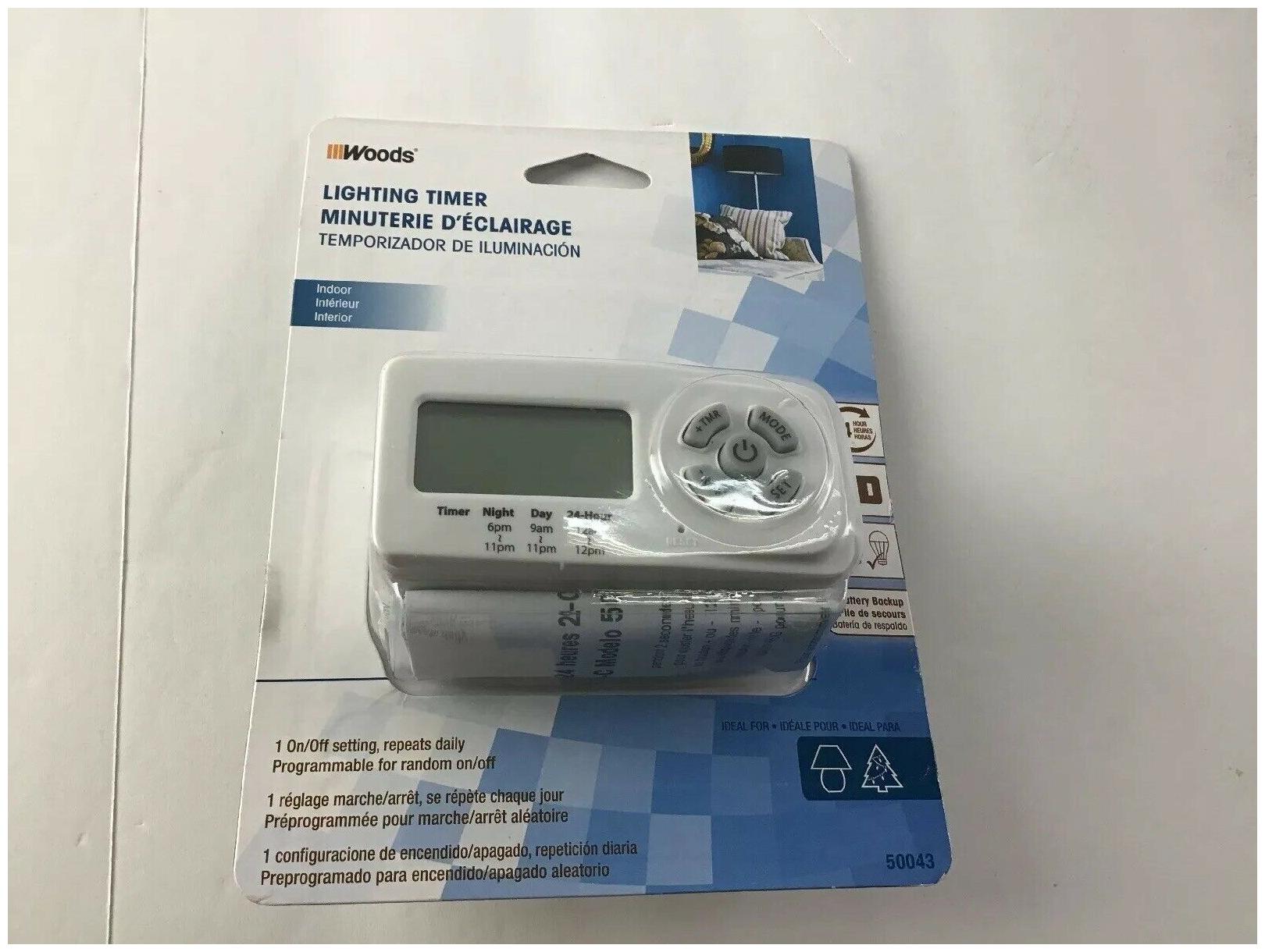 

Woods 24-Hour Preset Digital Lighting Timer