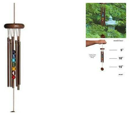 

Woodstock Bronze Chakra Chimes with Seven Stones Chime CC7BR New Bronze