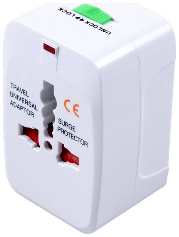 World Wide Travel Charger Adapter Plug, White Worldwide Adaptor White