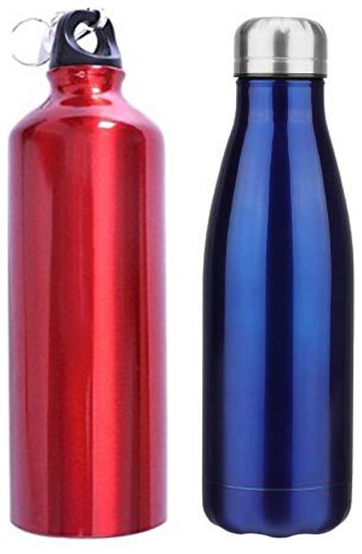 

WORTHWAY Stainless Steel Assorted Water Bottle ( 1250 ml Set of 2 )