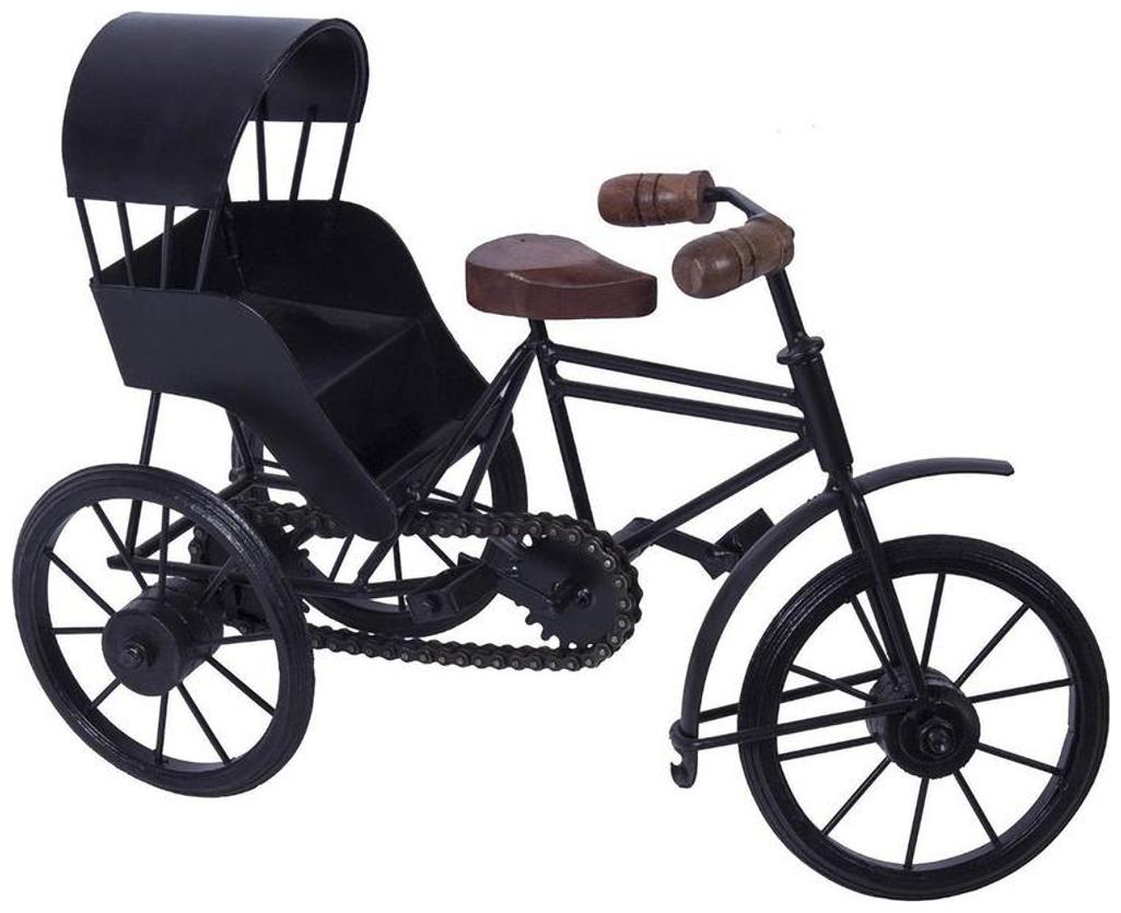 

Worthy Shoppe Home Decorative Metal Art Work of Miniature Rickshaw Showpiece