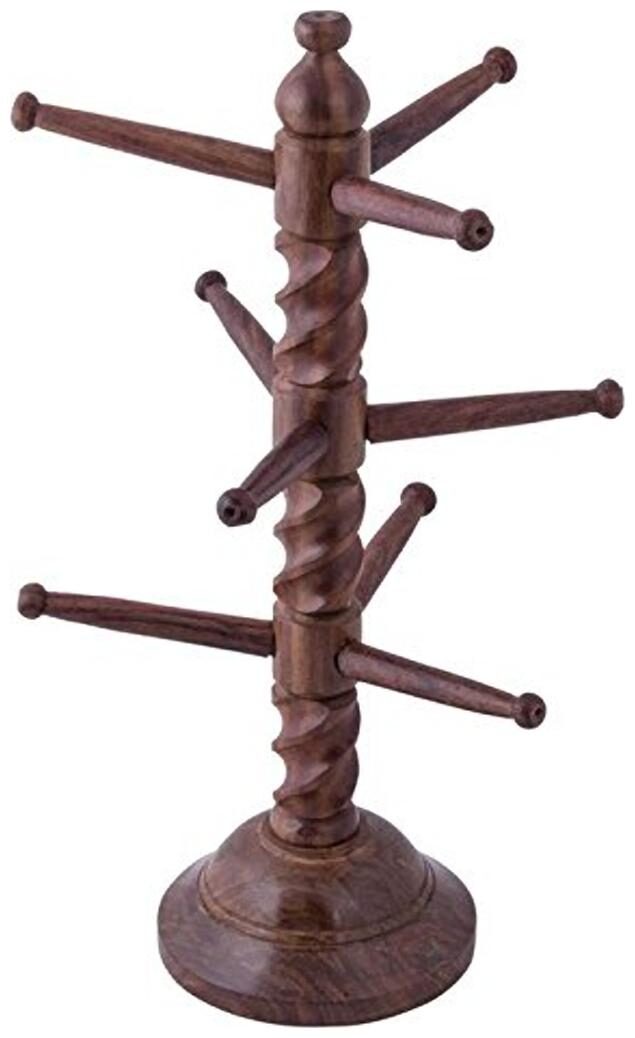 

Worthy Shoppee Crafted Wood Spectacle Holder (15 24 cm (6 inch) Brown)